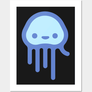 Kawaii Cute Jellyfish Posters and Art